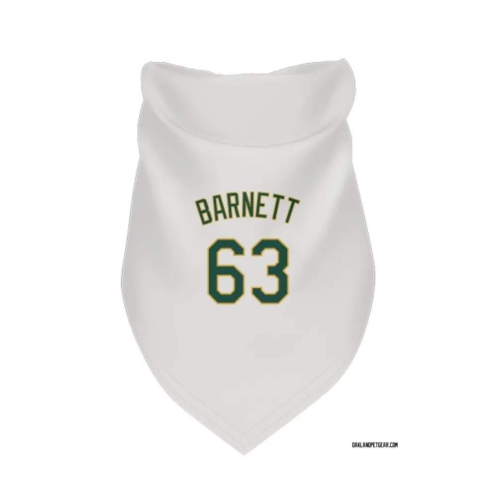 Oakland Athletics Mason Barnett White Pet Bandana for Dog & Cat